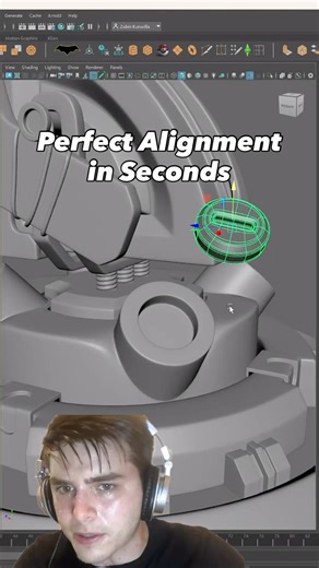 Stop wasting time manually aligning objects! #maya3d #3dmodeling #hardsurface #topology #modeling