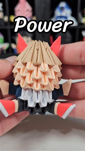 3D Origami Power from the Anime Chainsaw Man #3dorigami