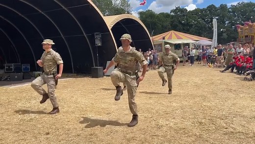 Throwback Thursday to the Kukri dance by the 17 Royal Gurkha Regiment Royal Engineers at the 2023 show. The Nepalese dance is a blend of martial arts and a demonstration of fighting skills. | Capel Military Show
