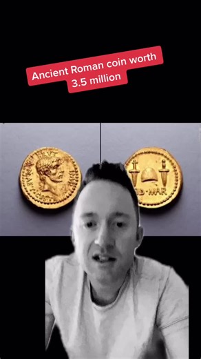 Ancient Roman coin worth 3.5 mil commemorates the ides of March. #history #juliuscaesar #idesofmarch