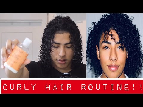 Updated curly hair routine for men and women hair type 3b 3c |NANDO