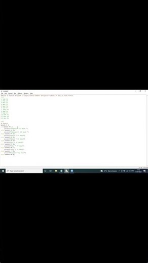 Python Program to Print Number of Days in a Month #coding #python #programming #code