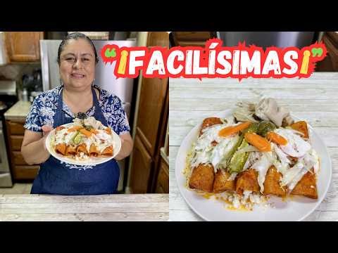 "Super Easy Red Enchiladas 🌶️ Ready in less than 1 hour"