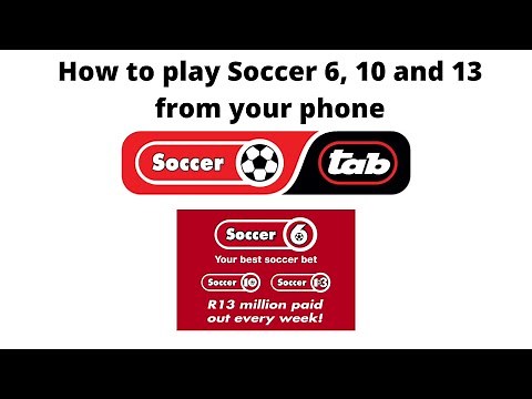 How to bet on Soccer 6, Soccer 10 and Soccer 13 from your Mobile