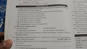 Consider the following properties of relations : Symmetric ( S ) , Transitive ( T ) , Reflexin,