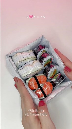 Tutorial for squishy sushi bento box