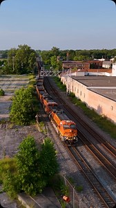 1.3K views · 578 reactions | An empty coal train with BNSF power gets permission to run through Airline junction and head back west onto the Chicago Line through Toledo, OH. #railroad #railway #train #drone #rail #reels #reelsvideo #bnsf #ns #coal #empty #evening #sunset #goldenhour | Craig Hensley Photography | Facebook