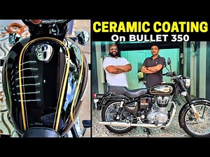 10H Ceramic Coating On Bullet Standard 350 - Paint Detailing 😍