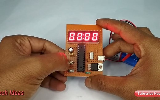 简易数字时钟-Atmega328p芯片7段时钟