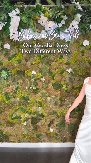 Moments Made Bridal by LatterDayBride on Instagram: "One dress can create a million different looks! Our Cecelia dress is the perfect, classy gown that looks good being styled all different ways!"