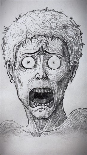 56K views · 1.6K reactions | How to Draw a Horrified Face  #art #drawing #foryou | Jadokar | Facebook