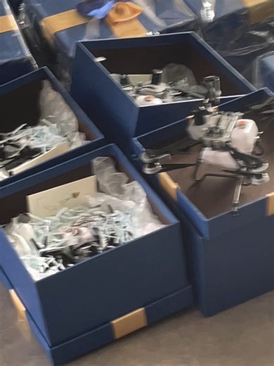 DJI T100 agricultural drone model #DJI #djit100 #drone #agriculturedrone #favoredbyfamer