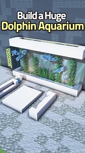 Minecraft How to build an Aquarium for Dolphins 🐬 #minecraft #minecraftbuilds #minecraftbuild #minecrafthouse | AddOns Maker