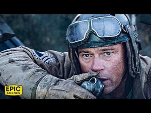 Brad Pitt Faces A Lethal Tiger Tank In Battle - Fury