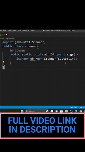 USER INPUT IN JAVA MEANING OF SCANNER IN DETAILS