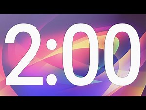 2 Minutes Countdown Timer ⌛ | 120 seconds | Silent w/ Alarm ⏰