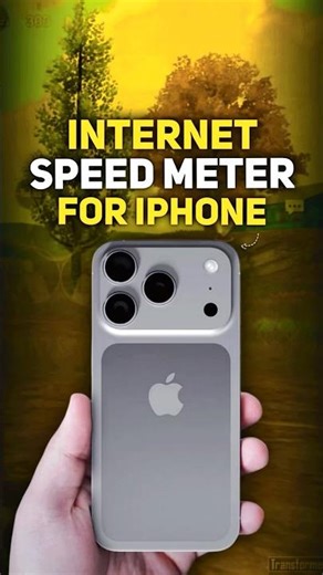 How to enable Internet speed meter on iPhone