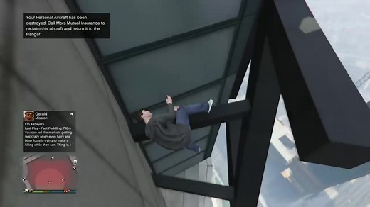 High-Altitude Stunts in Grand Theft Auto V Gameplay