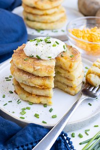 Leftover Mashed Potato Pancakes - Evolving Table
