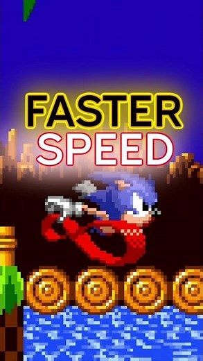 This Sonic is WAY Too Fast! 😂 "Faster Sonic" Mod ✨ Sonic Forever Mods Shorts #sonicshorts