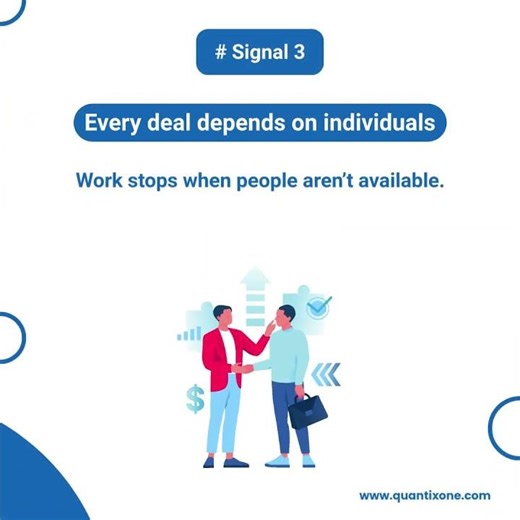 5 Signs Your Sales Team Has Outgrown Manual Sales Management | QuantixOne