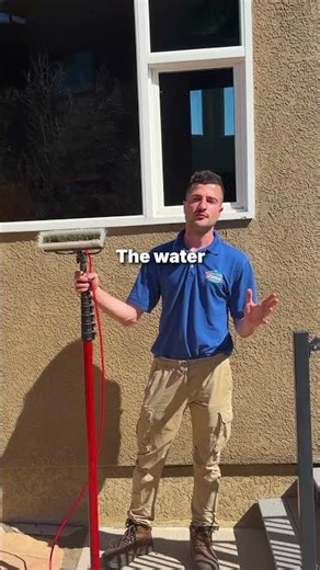 How we clean windows up high 🪟