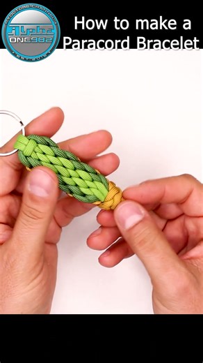 How to Make a Paracord Keychain Key fob Knot Tutorial DIY