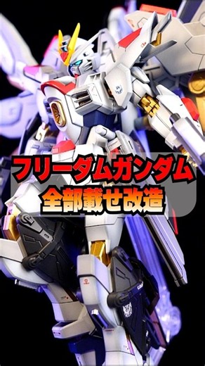 【ガンプラ改造】4つ合わせたフリーダムガンダム全部載せ #shorts
