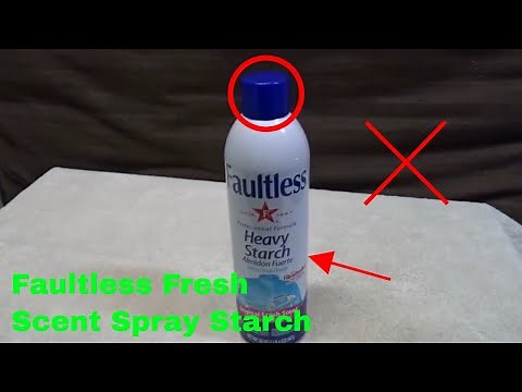 ✅ How To Use Faultless Fresh Scent Spray Starch Review
