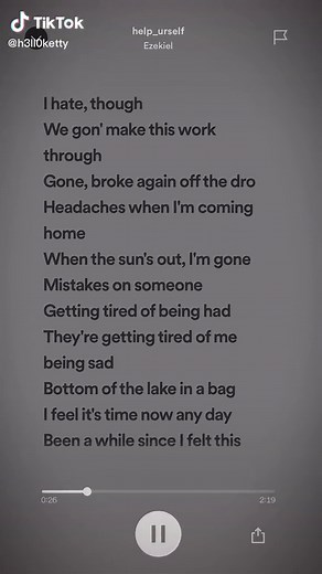 Ezekiel Help Urself Song: Lyrics, Speed Up, Nightcore | XZYBCA