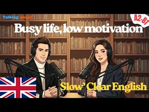 Learning English gently when you feel tired, busy, or low — without pressure or guilt.