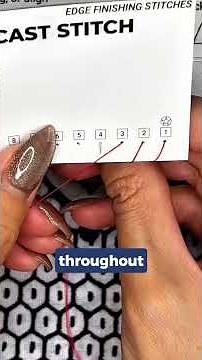 How to Sew an Overcast Stitch #BasicSewing #SewingTutorial #SewingTutorialForBeginners #HandSewing