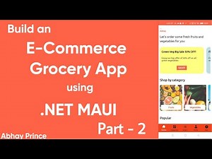 Part-2 e-Commerce Grocery App using .Net MAUI | Categories UI by Abhay Prince