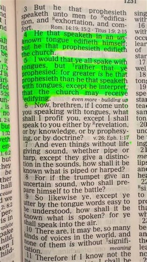 CORINTHIANS 14:4:5) #bibleverse