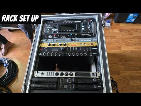AUDIO RACK SET UP FOR A SOUND SYSTEM