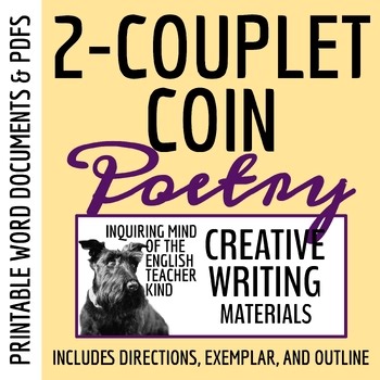 Two-Couplet Coin Poetry Activity for High School Creative Writing (Printable)