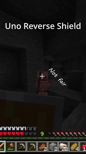 Uno Reverse Shield #gaming #minecraft #funny