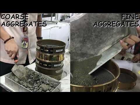 Sieve Analysis of Fine and Coarse Aggregate
