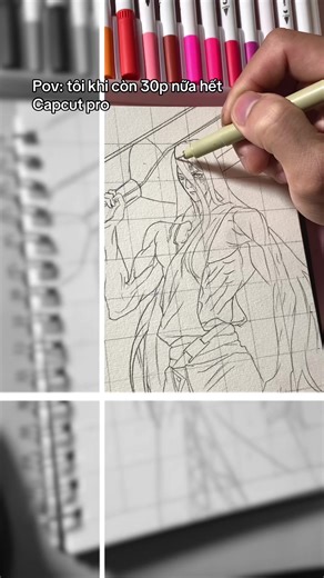 Vẽ Thor nhanh chóng với Capcut Pro