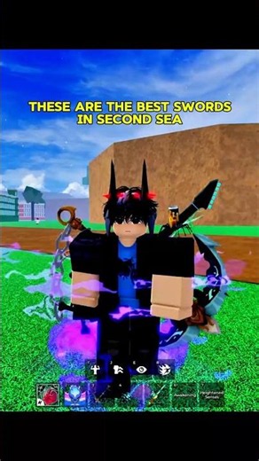 BEST SWORDS IN SECOND SEA 🌊 BLOX FRUITS 🔥 #shorts #bloxfruits #roblox