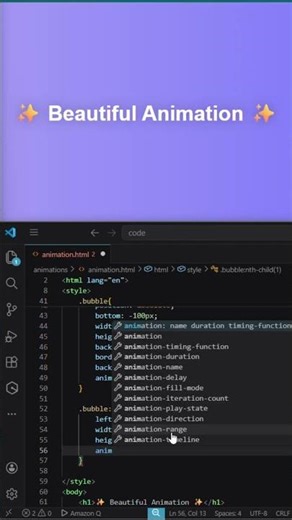 👉 This CSS Animation Looks INSANE 😳🔥 | CSS Animation Trick for UI | CSS Magic #shorts