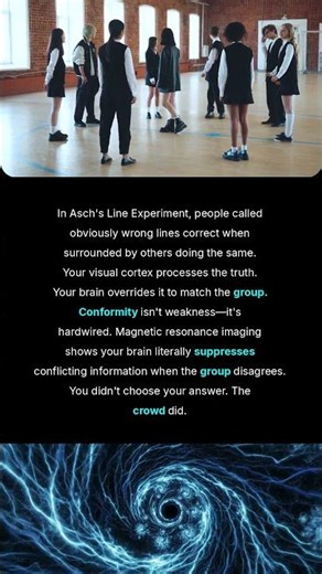 Conformity Pressure Rewires Your Brain #Shorts