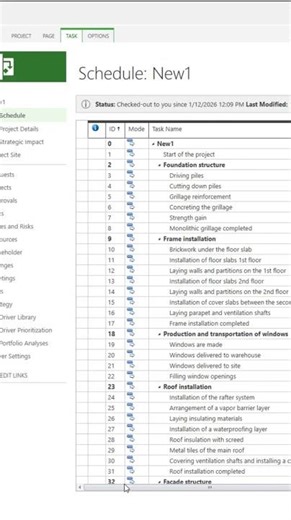 How to create a project using a template in a browser for MS Project Server? #microsoftproject
