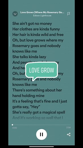 Love Grows - Edison Lighthouse | Lyrics Video