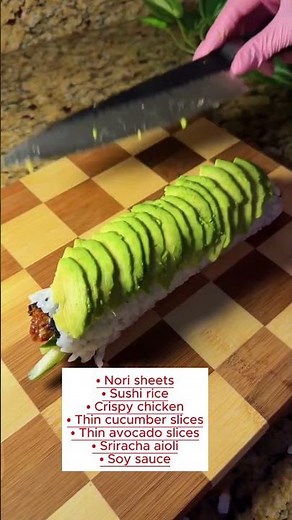 Crispy chicken sushi 🍣✨