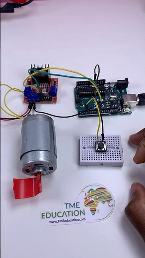 Contrôle d'un moteur à courant continu avec Arduino, bouton-poussoir et pilote L298N DC Motor #