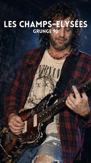 Joe Dassin en GRUNGE 90s Seattle ?! 🎸☔ #shorts