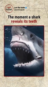 1M views · 8.4K reactions | Sharks can grow and lose up to 50,000 teeth in their lifetime. Their teeth sit in rows, moving forward when one falls out, sometimes replaced in just a day. They never get cavities because their teeth contain fluoride, but unlike ours, shark teeth aren’t rooted. Each tooth is built for gripping, cutting, or crushing. Credit: (Unknown - all rights belong to the owner) #SharkFacts #OceanLife #MarineBiology #lostmyguide | Lost My Guide | Facebook