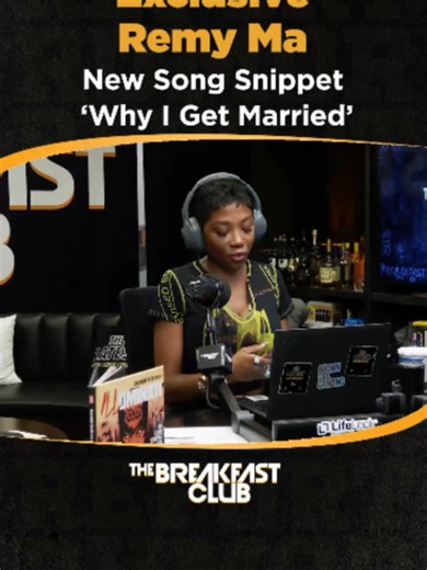 🚨 At midnight, Remy Ma drops her highly anticipated new track, “Why I Get Married” and we’ve got the EXCLUSIVE! 👀🎶 Tap in with The Breakfast Club for the first listen as @lorenlorosa_iconic breaks it down int the latest! 🎙️🔥