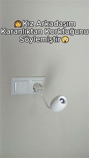Karanlıktan Korkan Kız Arkadaşıma Aldığım Hediye 😅😅 #gökyüzü #yıldız #aşk #hediye